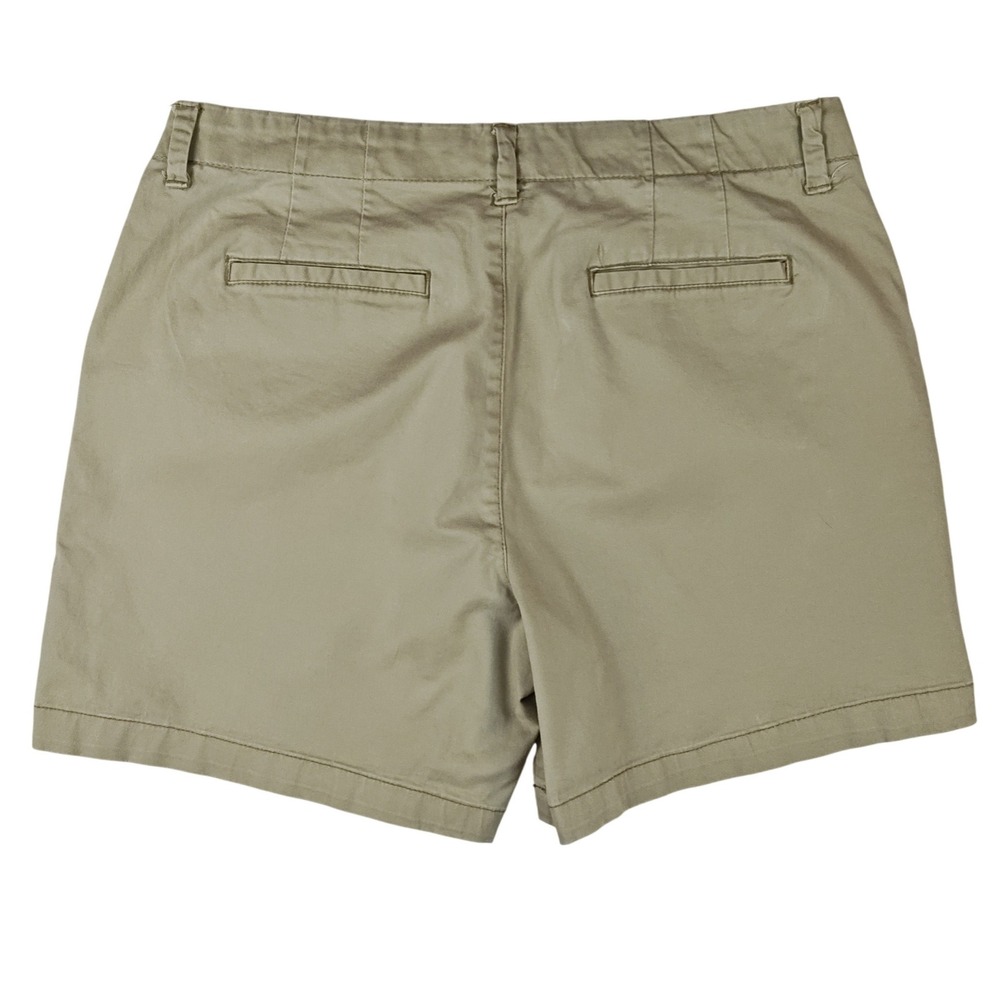 Lee Straight Fit Khaki Chino Shorts Tan Cotton Blend Casual Summer Womens 32 - Picture 2 of 5